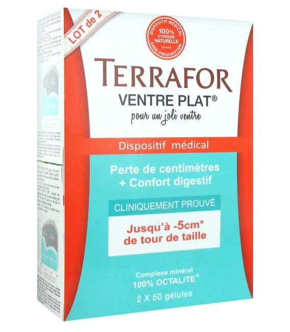 Terrafor Ventre Plat Lot de 2x50 Gélules