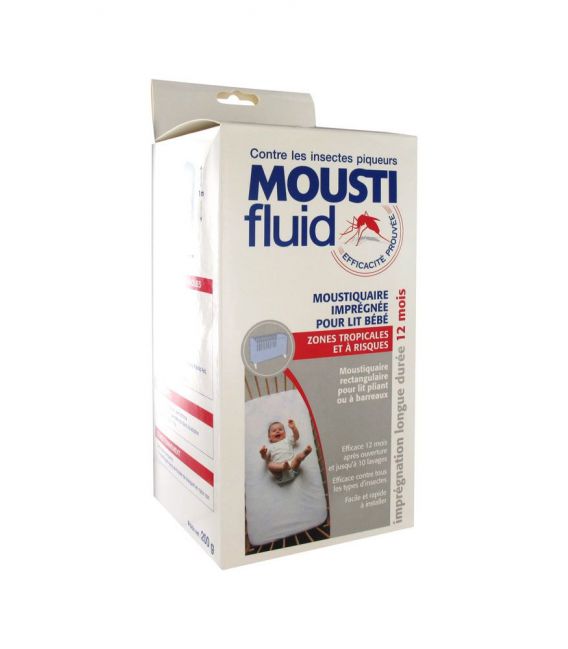 Moustifluid Moustiquaire Lit Imprégnée Bébé