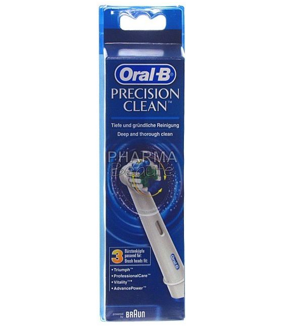 Oral-B Brossettes Precision Clean 3 Recharges pas cher