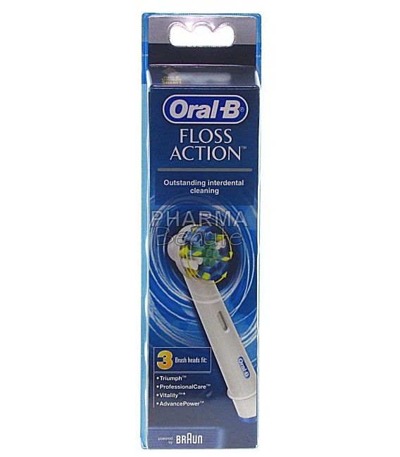 Oral-B Brossettes Floss Action 3 Recharges pas cher