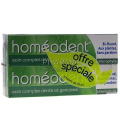 Homéodent Chlorophylle Soin Complet Dents et Gencives 75ml Lot de 2