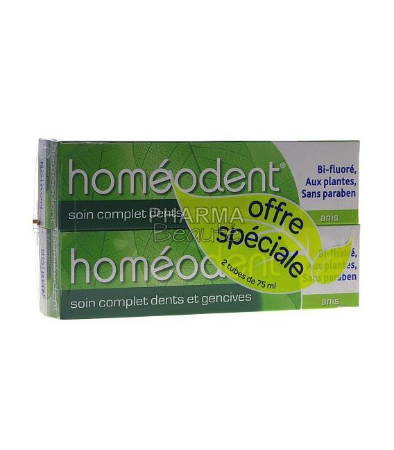 Homéodent Anis Soin Complet Dents et Gencives 75ml Lot de 2 pas