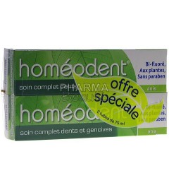 Homéodent Anis Soin Complet Dents et Gencives 75ml Lot de 2