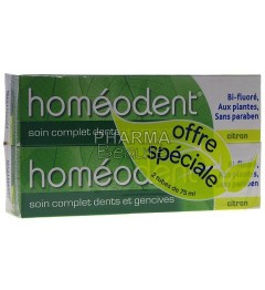 Homéodent Citron Soin Complet Dents et Gencives 75ml Lot de 2