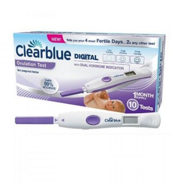 Clearblue Test D'ovulation Digital 2 Hormones Boîte de 10