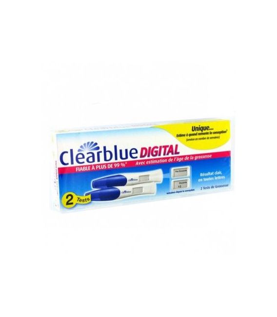 Clearblue Test de Grossesse Digital Lot de 2