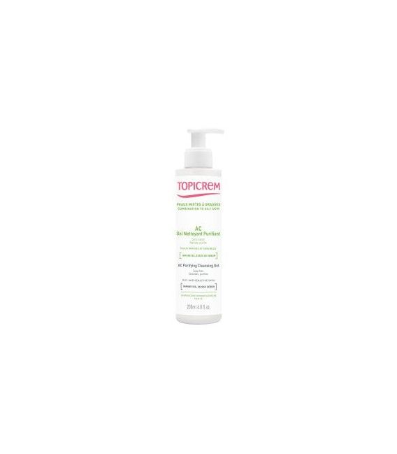 Topicrem AC Gel Nettoyant Purifiant 200Ml