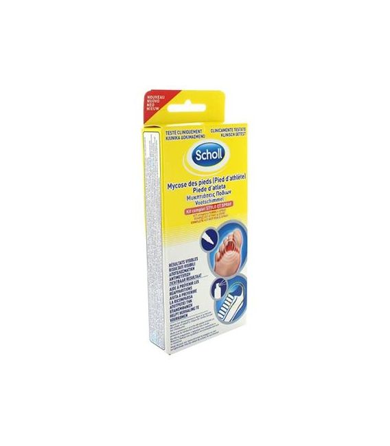 Scholl Mycose des Pieds Kit Stylo et Spray