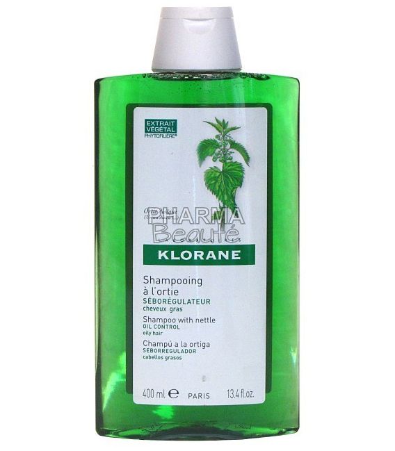 Shampoing Klorane Ortie Séborégulateur 400ml pas cher