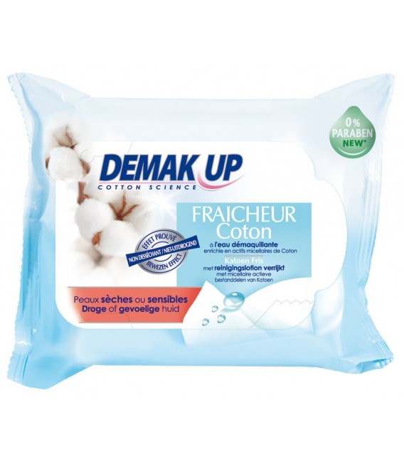 Demak Up Lingettes Peaux Sèches x25