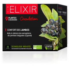 Santé Verte Mon Elixir Circulation 15 Ampoules