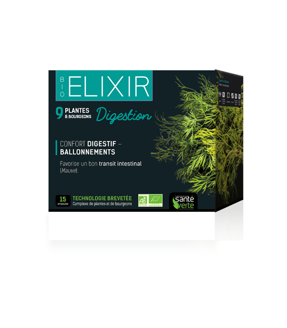 Santé Verte Mon Elixir Digestion 15 Ampoules