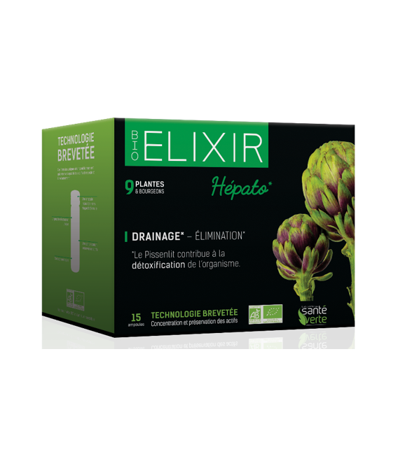 Santé Verte Mon Elixir Hepato 15 Ampoules