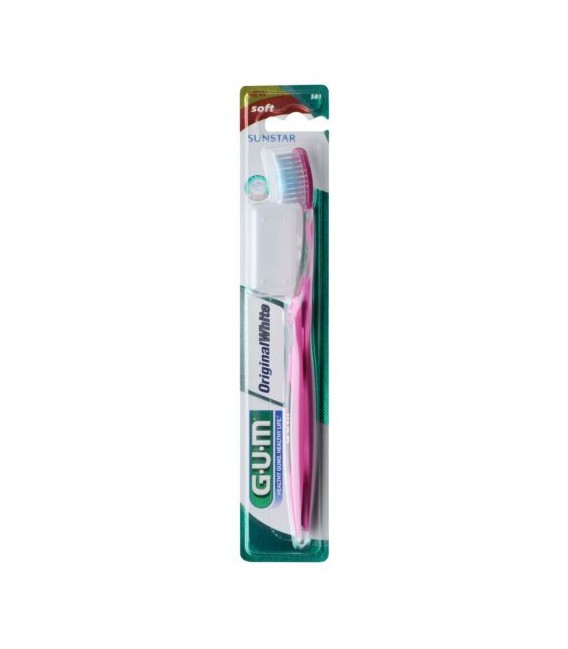 Gum Brosse à Dent Original White Souple Compacte