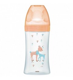 Dodie Biberon Verre Sensation Tétine Plate Col Large 270Ml Beige Biche