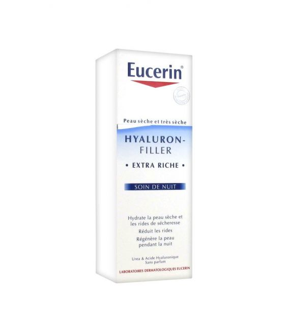 Eucerin Hyaluron Filler Crème Nuit Peaux Très Sèches 50Ml