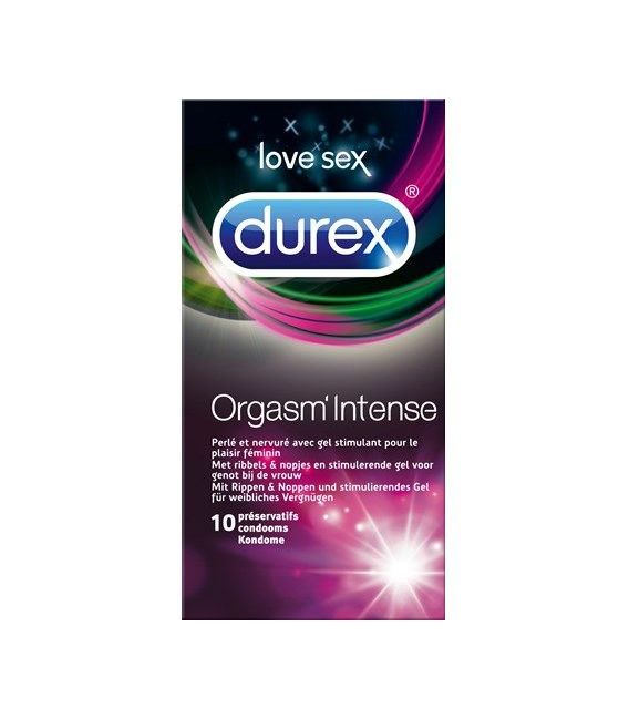 Durex Préservatifs Orgasm Intense Boite de 10