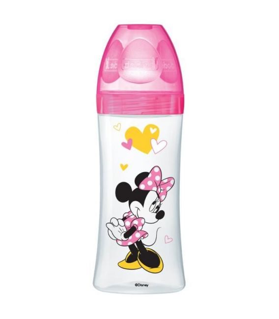 Dodie Biberon Initiation 330Ml Minnie Fushia Plus de 6 Mois