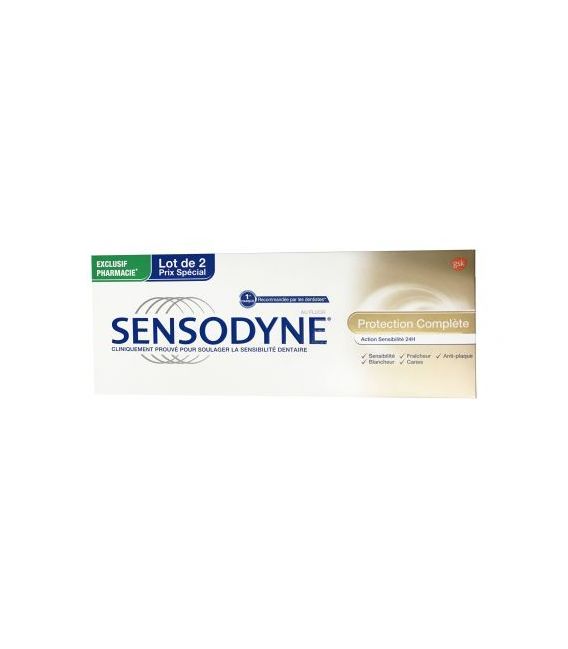 Sensodyne Dentifrice Protection Complète 2x75Ml