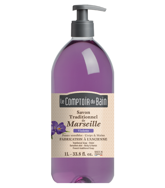 Comptoir du Bain Savon Liquide Violette 1 Litre