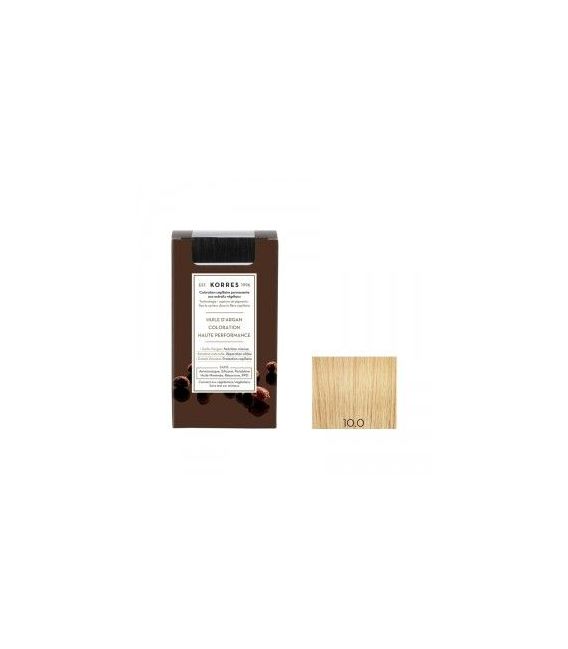 Korres Coloration Permanente Huile d'Argan Blond Platine 10.0