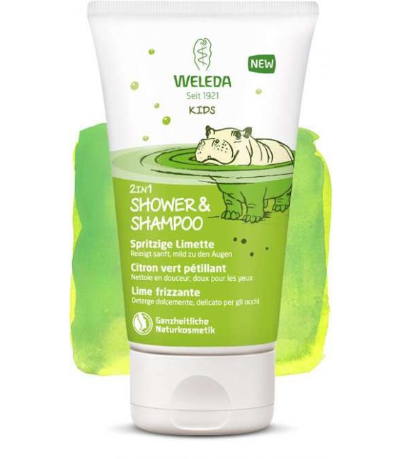 Weleda Gel Douche Corps et Cheveux Enfants Citron Vert Pétillant 150Ml