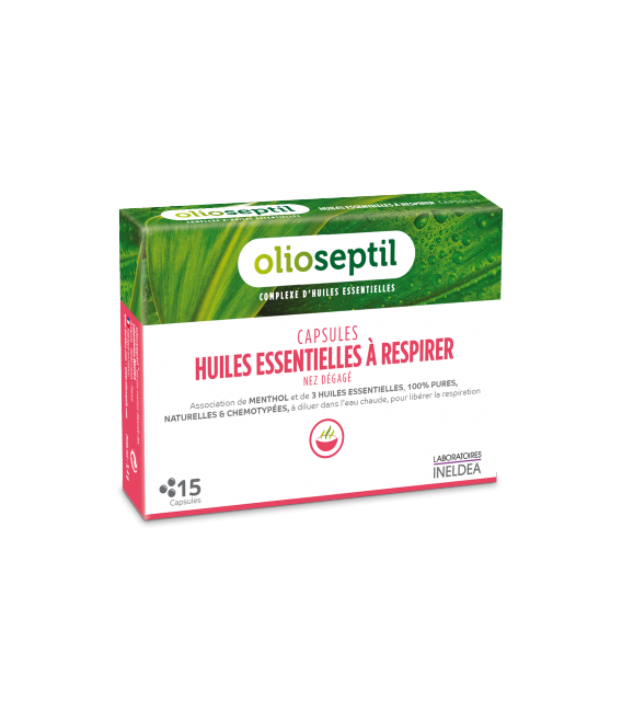 Olioseptil Capsules Huiles Essentielles à Respirer 15 Capsules