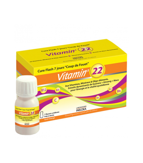 Vitamin 22 Cure Flash 7 Jours 7 Flacons de 30Ml