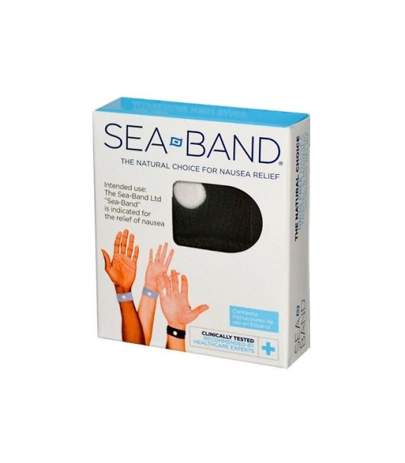 Sea Band 2 Bracelets Nausées Adulte Noir