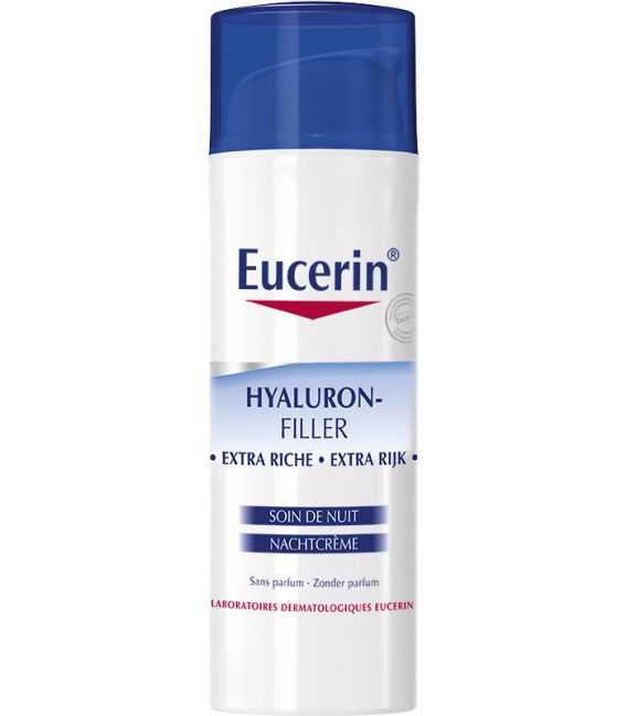 Eucerin Hyaluron Filler Crème Nuit Peaux Très Sèches 50Ml