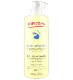 Topicrem Soins Bébé Gel Nettoyant 2en1 500ml