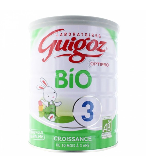 Guigoz Lait Bio 3ème Age + de 12 mois 800 G