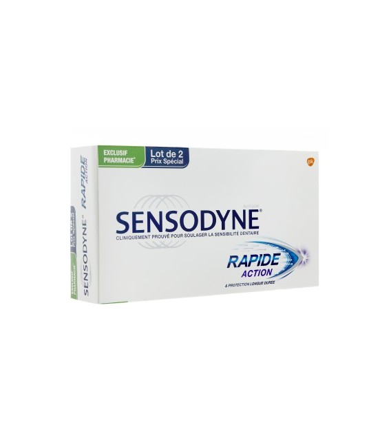 Sensodyne Rapide Dentifrice 2x75ml