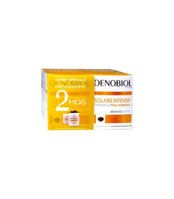 Oenobiol Solaires Intensif Peaux Normales 2x30 Capsules