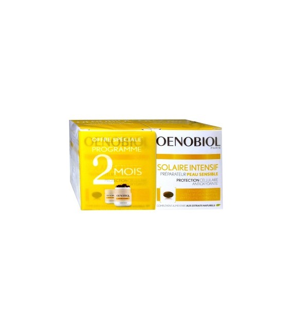 Oenobiol Solaires Intensif Peaux Sensibles 2x30 Capsules