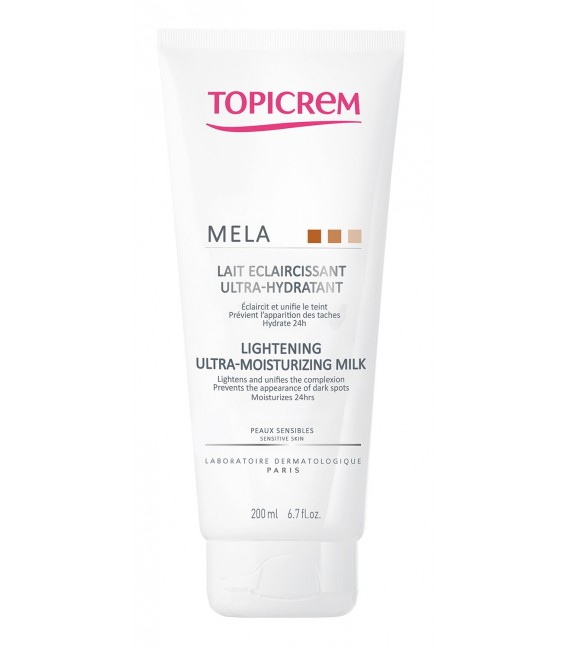 Topicrem Mela Lait Eclaircissant Ultra Hydratant 200Ml