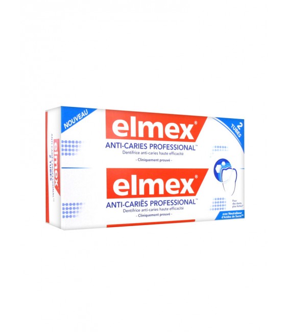 Elmex Dentifrice Anti Carie Professional 2x75Ml