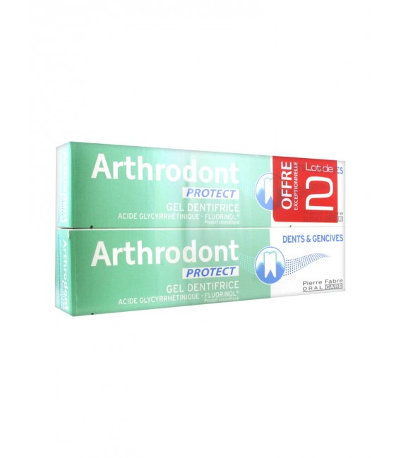 Arthrodont Dentifrice Gel Fluoré Protect 2x75Ml