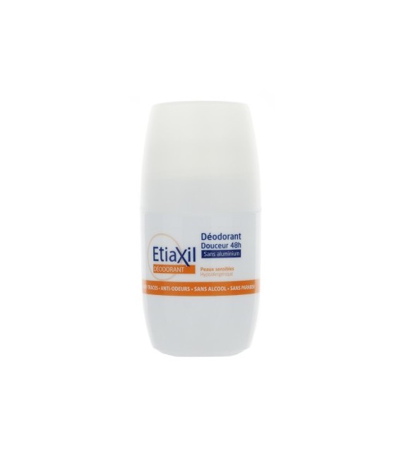 Etiaxil Déodorant Douceur 48 Heures Sans Sels d'Aluminium Roll On 50Ml