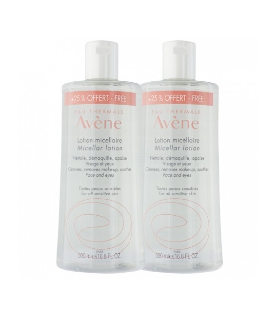 Avène Lotion Micellaire Nettoyante et Démaquillante 2x500 ml