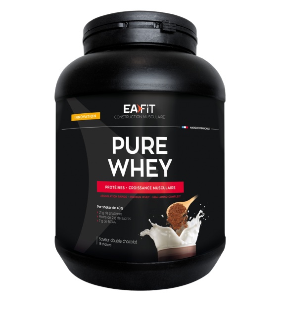 EA FIT Pure Whey Protein Double Chocolat 750 Grammes