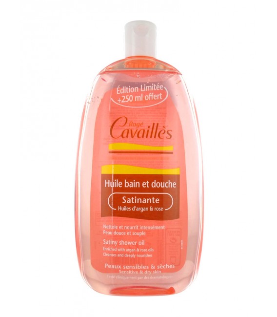 Rogé Cavailles Huile Bain et Douche Satinante 500Ml + 250Ml Offert