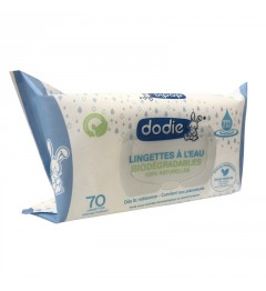 Dodie Lingettes à l'Eau biodégradables Paquet de 70