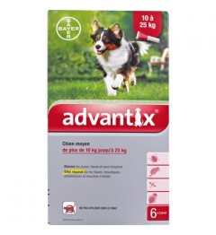 Advantix Chien Moyen Spot On 6 pipettes