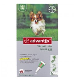 Advantix Trés Petit Chien Spot On 6 pipettes