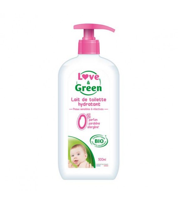 Love And Green Lait de toilette bio 500Ml