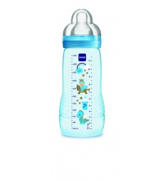 MAM Biberon 2ème Age Garçon Tétine Débit X 330 Ml