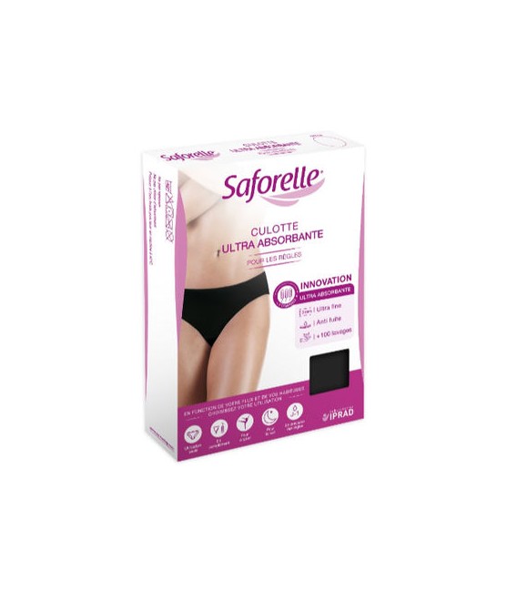 Saforelle Culotte Absorbante Noir Taille S