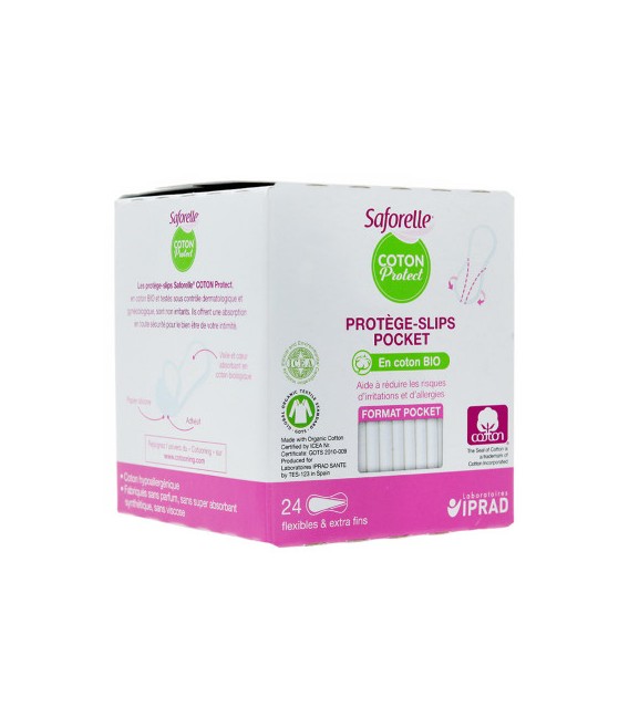 Saforelle Protège Slip Coton Boite de 24