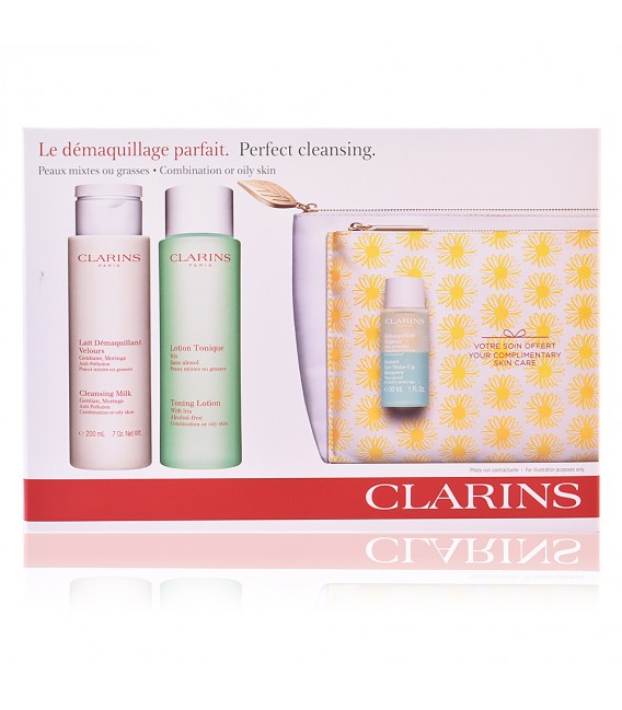 Clarins Coffret Démaquillage Parfait Peaux Mixtes à Grasses